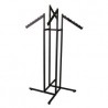 Textured Black 4-Way Rack w/Slant Arms