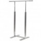 Satin Chrome Ballet Bar Rack 48"L