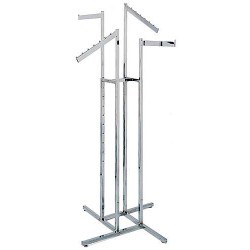 4-Way Racks With 2 Straight & 2 Slant Rectangular Arms