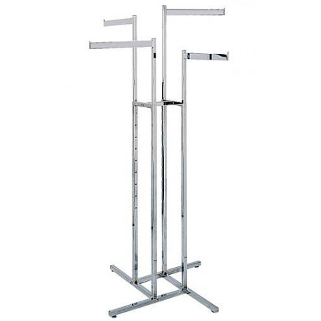 4-Way Racks w/ 4 Straight Rectangular Arms